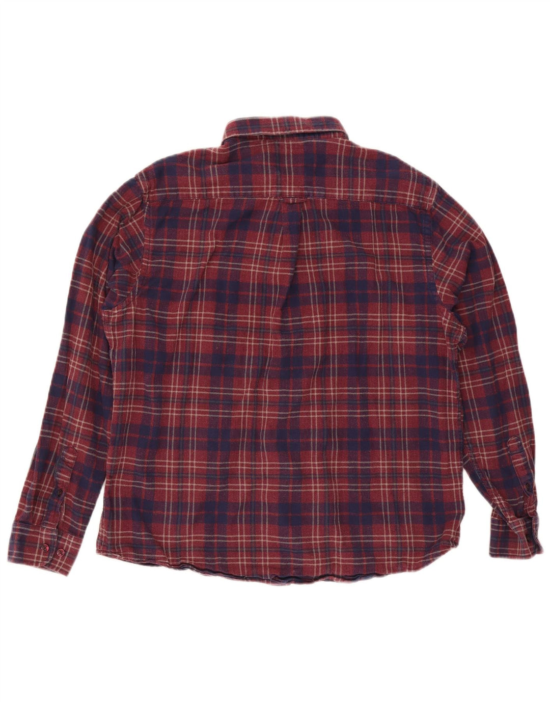 James Pringle Herren-Flanellhemd XL, rot kariert, Baumwolle
