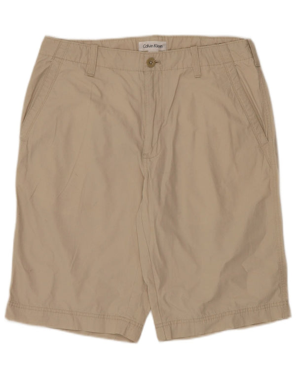 CALVIN KLEIN Herren Chinoshorts W32 Mittelbeige Baumwolle