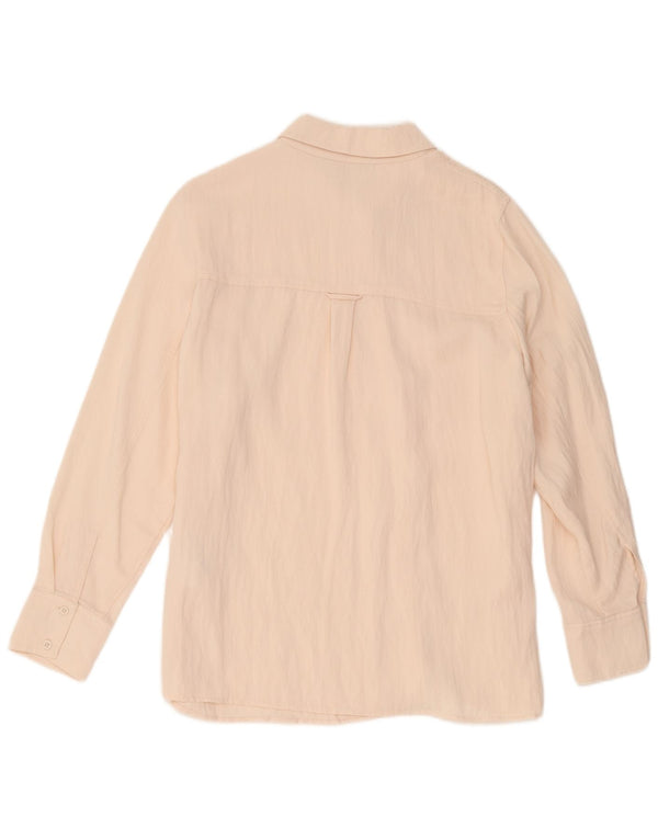 Marks & Spencer Damen-Hemd UK 16 Large Pink Lyocell