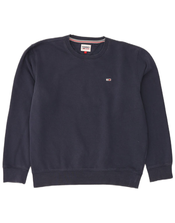 TOMMY HILFIGER Herren Sweatshirt Pullover Große Marineblaue Baumwolle