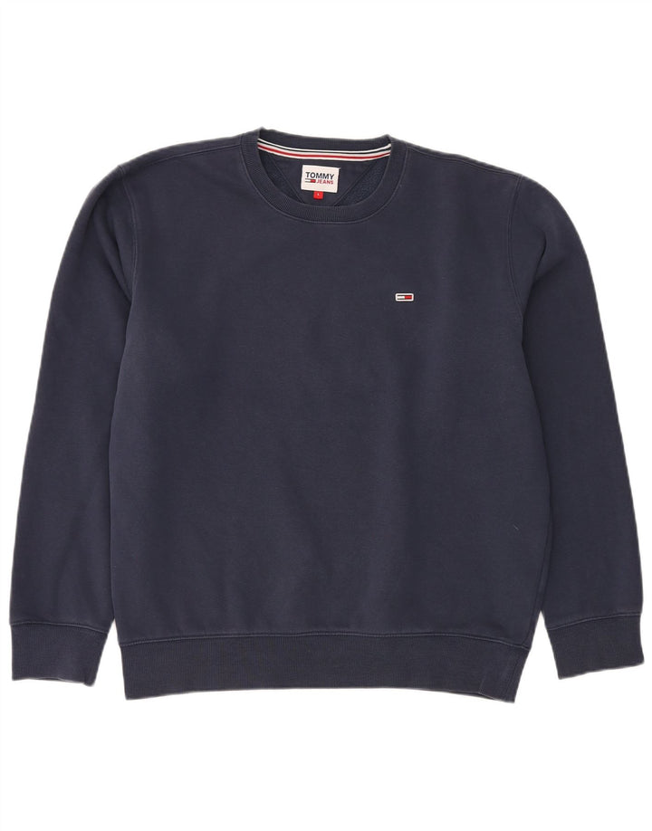 TOMMY HILFIGER Herren Sweatshirt Pullover Große Marineblaue Baumwolle