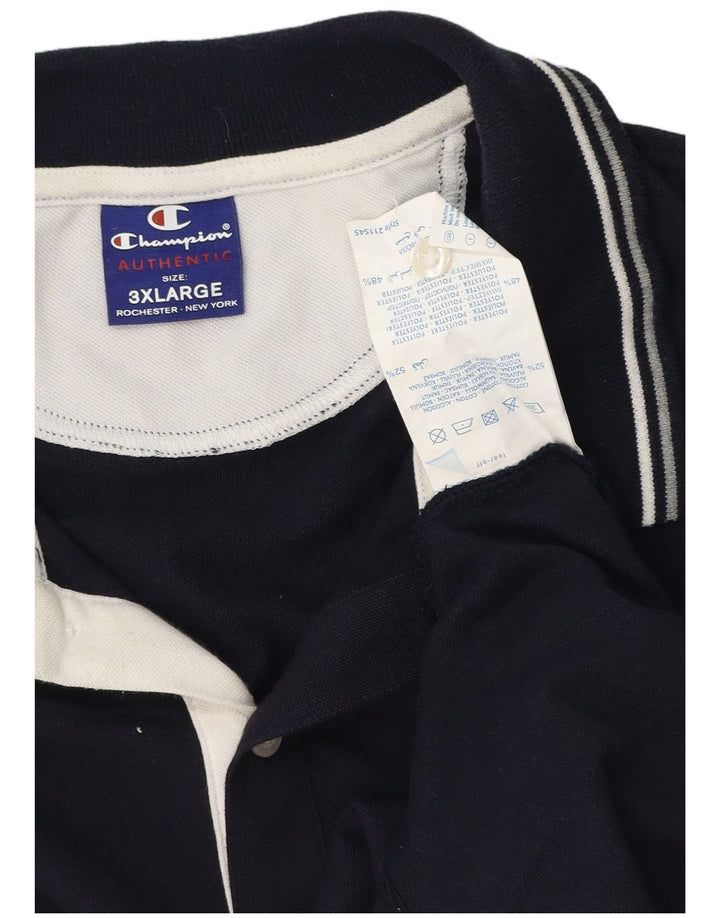 Champion Herren Poloshirt 3XL Marineblau Baumwolle