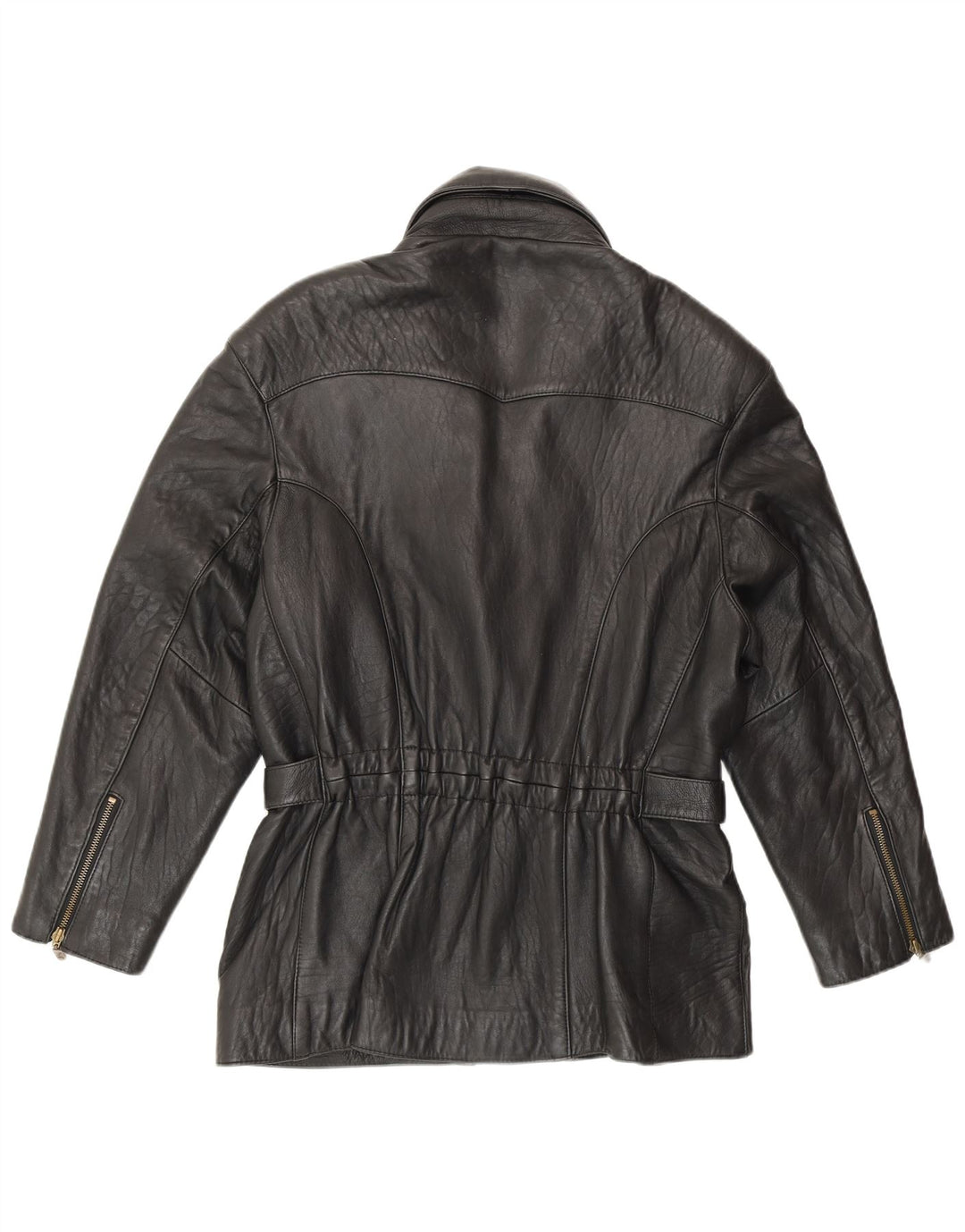 MADDOX Damen Lederjacke IT 42 Mittelschwarzes Leder