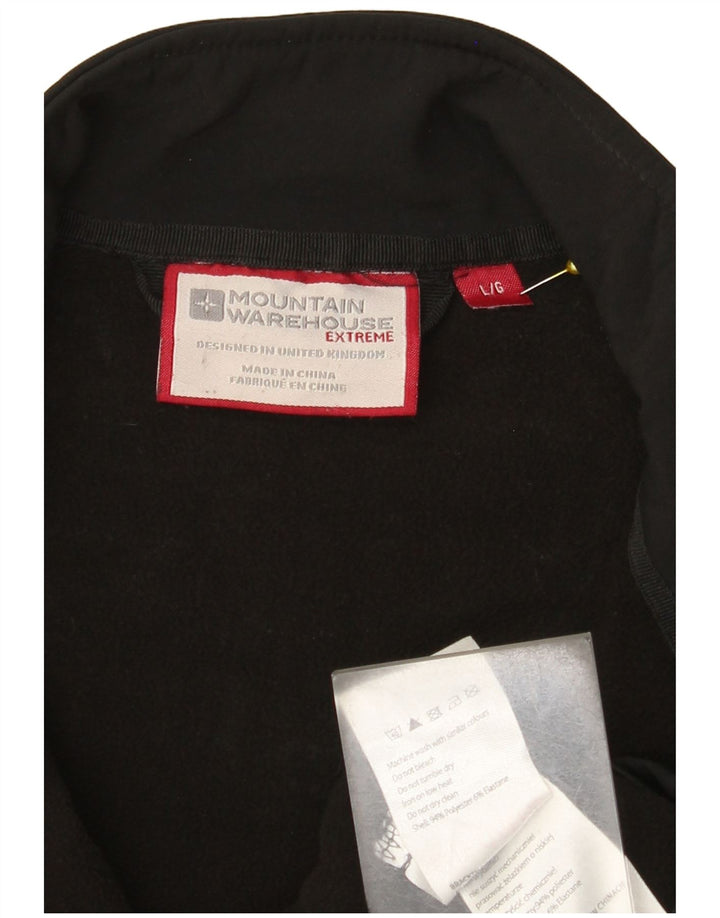 Mountain Warehouse Herren-Trainingsanzug-Oberteil, große Jacke aus schwarzem Polyester