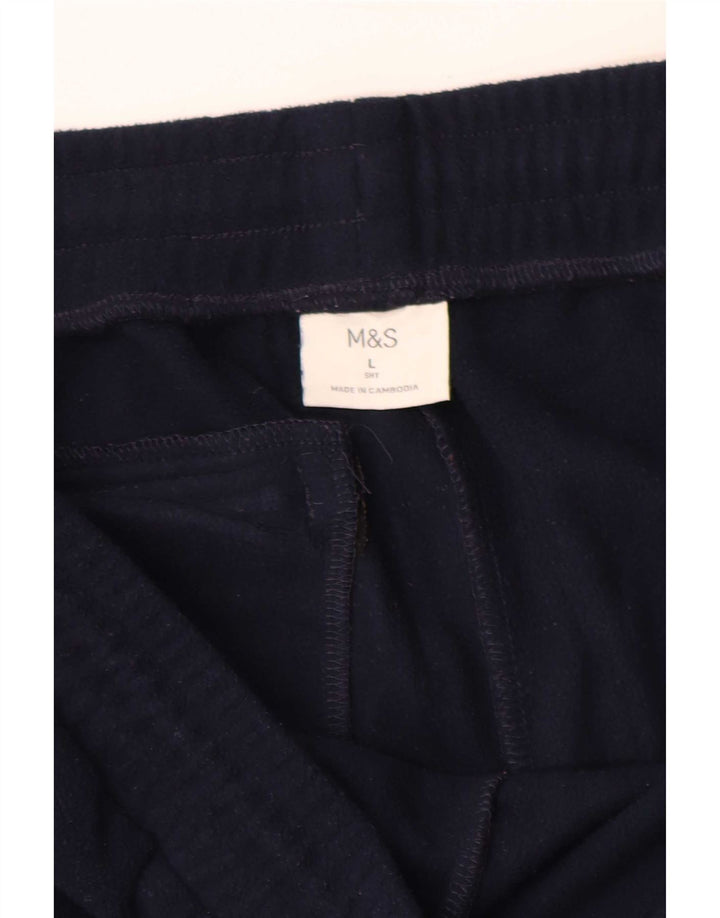 Marks & Spencer Herren-Fleece-Trainingshose, groß, marineblau, Polyester