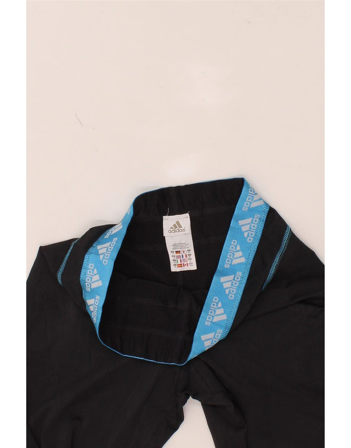 ADIDAS Womens Capri Leggings UK 14 Large Grey Polyester Vintage Adidas and Second-Hand Adidas from Messina Hembry 