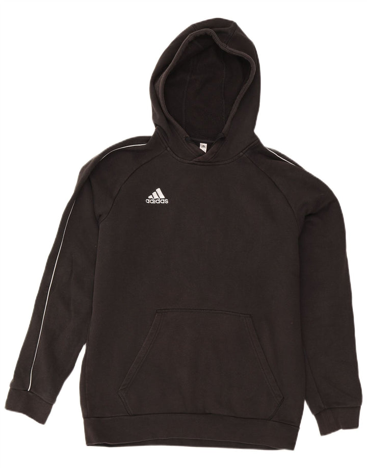 Adidas Herren Kapuzenpullover, groß, aus schwarzer Baumwolle