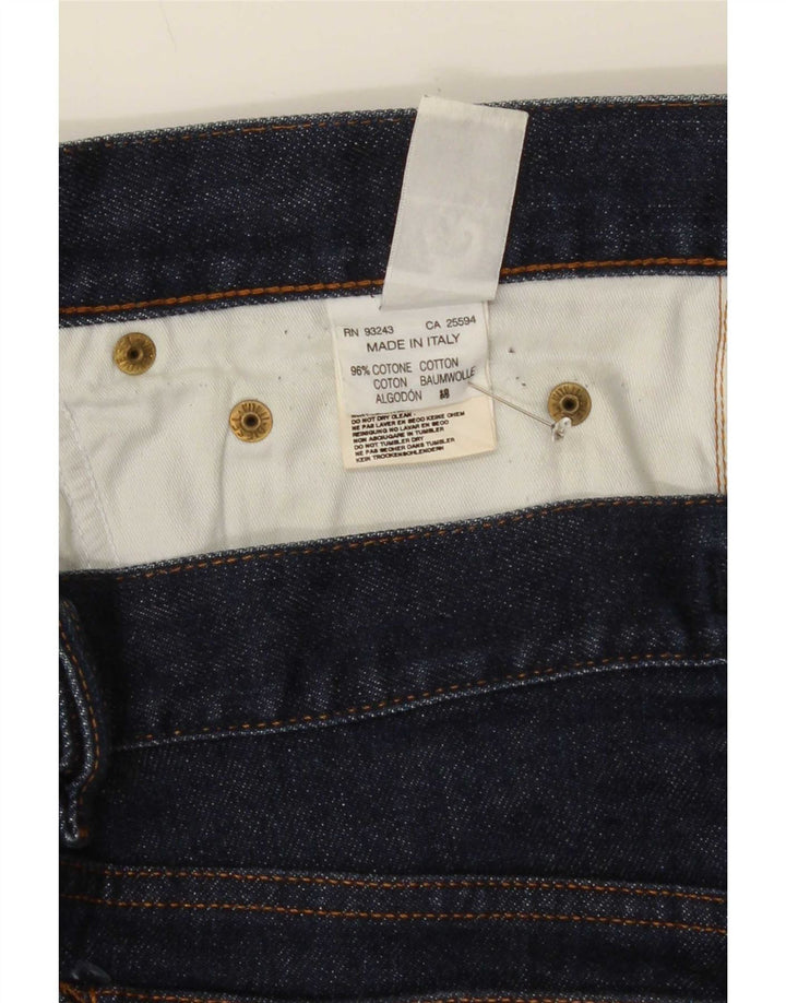 Diesel Herren Straight Jeans W36 L30 Marineblaue Baumwolle