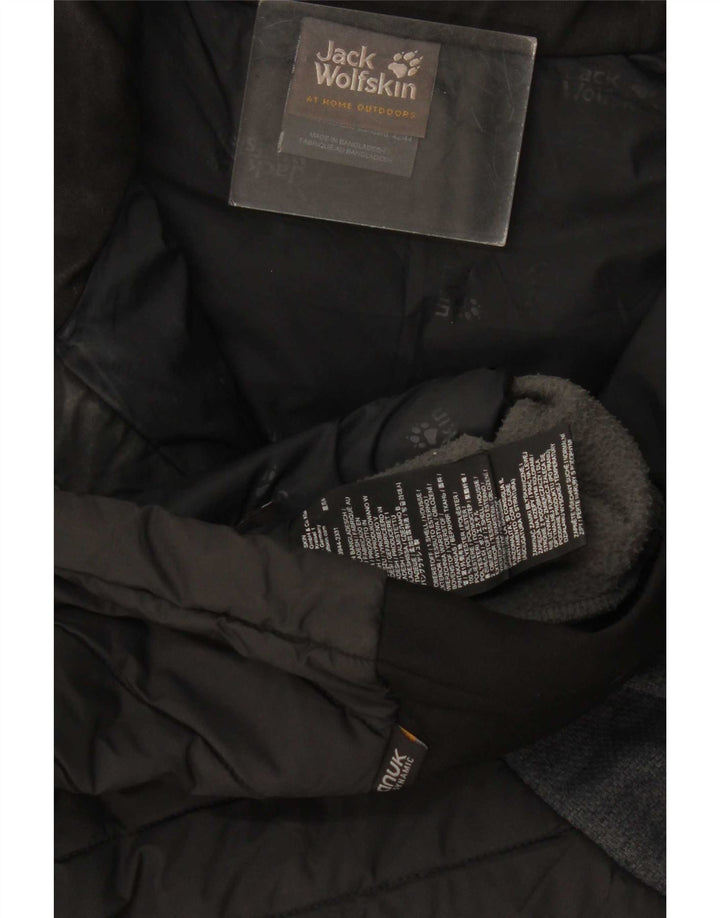 Jack Wolfskin Damen Wattierte Jacke UK 16 Large Schwarz Colourblock Polyester