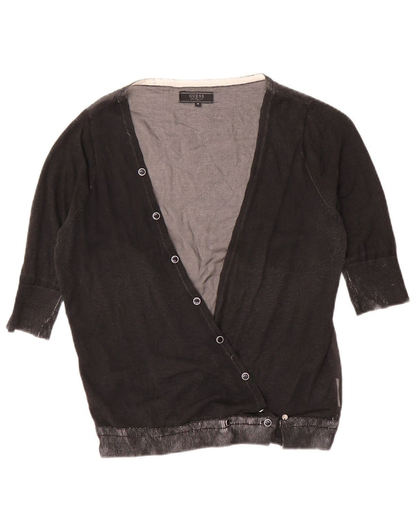Guess Damen-Strickjacke mit 3/4-Ärmeln, UK 12, Mittelgrau