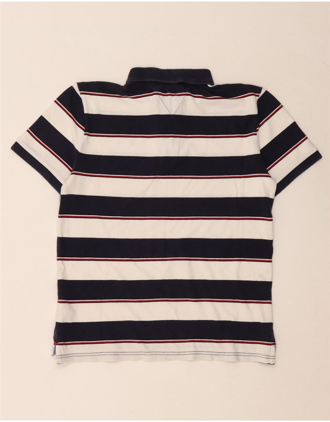 TOMMY HILFIGER Poloshirt für Jungen, 15–16 Jahre, marineblau, gestreift, Baumwolle