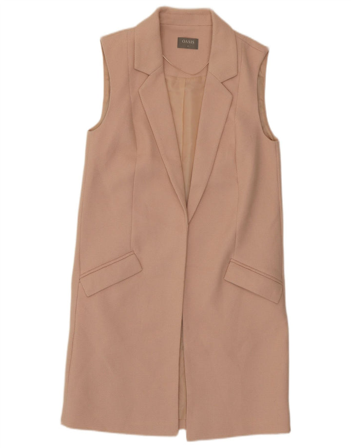 Oasis Damen Longline-Weste UK 8 Small Pink Polyester