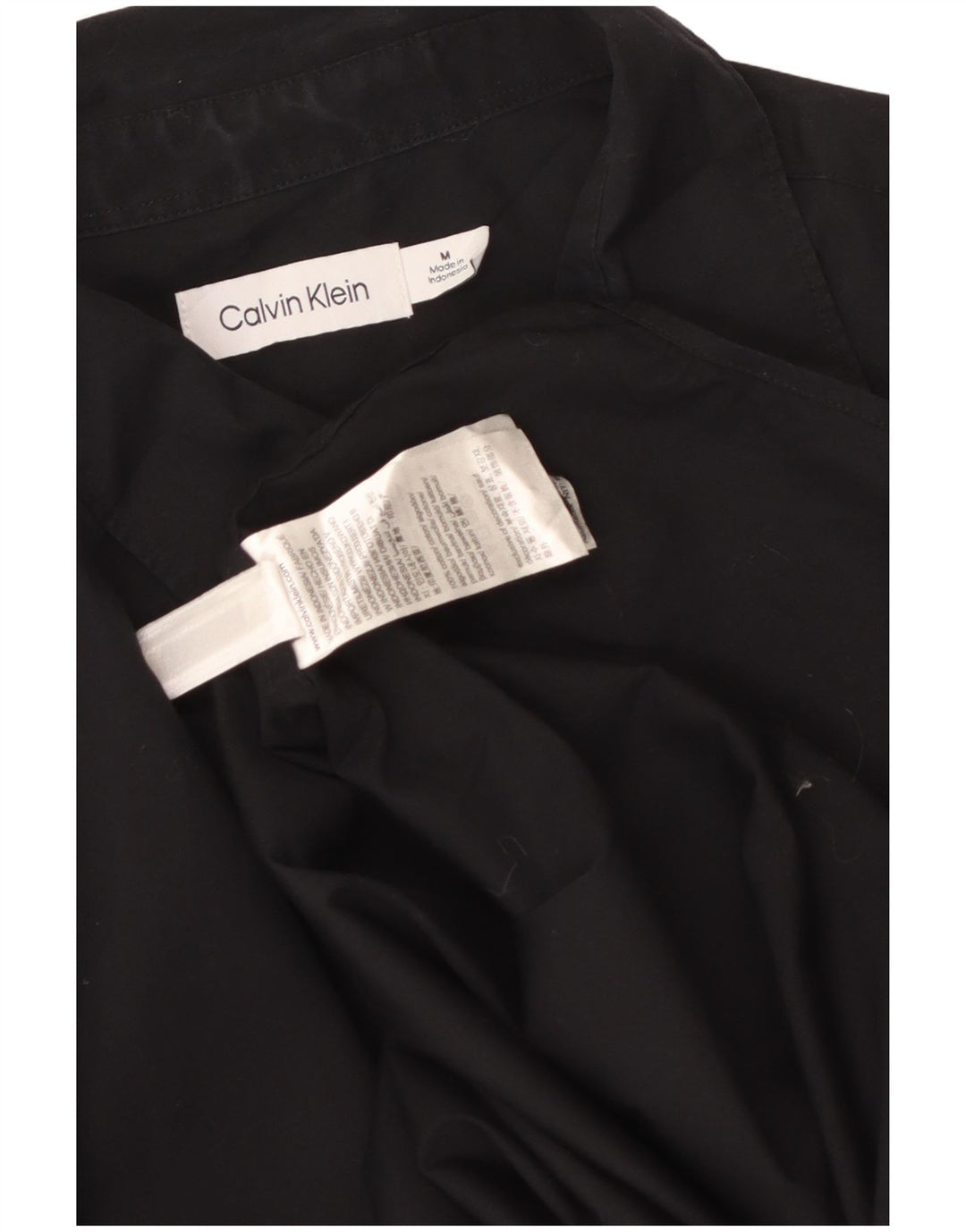 CALVIN KLEIN Herrenhemd Mittelschwarze Baumwolle