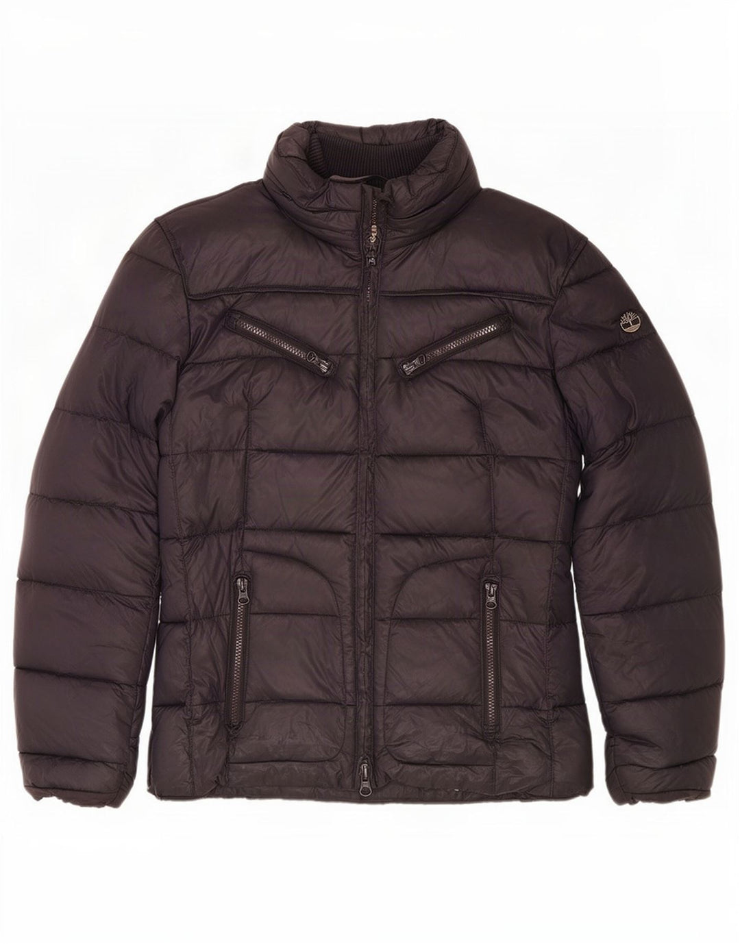 Timberland Damen Wattierte Jacke UK 16 Large Marineblaues Nylon