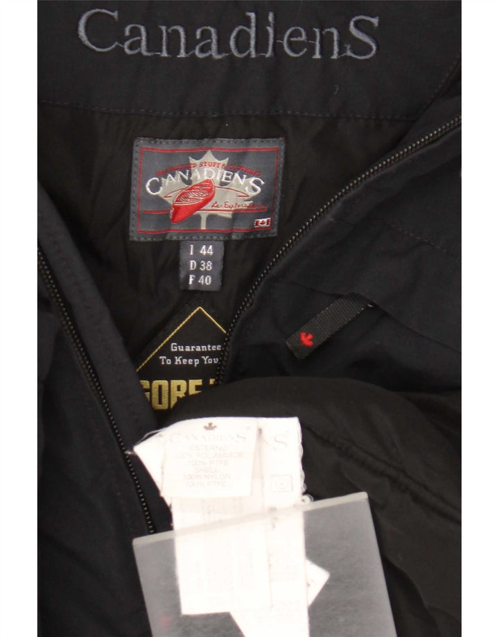 Canadiens Damen-Windbreakerjacke mit Kapuze, EU 38, mittelschwarz, Polyamid