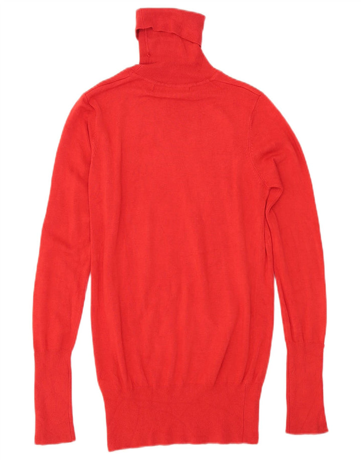 Zara Damen-Pullover mit Rollkragen, Gr. 10, Größe S, Rot, Viskose
