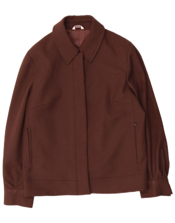 Stefanel Damen Bomberjacke IT 44 Mittelbraunes Polyester