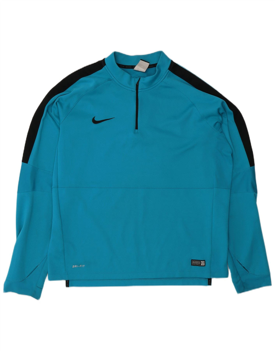 Nike Herren Dri Fit Pullover-Trainingsanzugoberteil mit Reißverschluss, XL, Blau, Farbblock