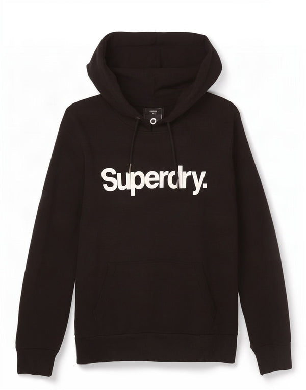 Superdry Herren Graphic Hoodie Pullover 2XL Schwarz Baumwolle