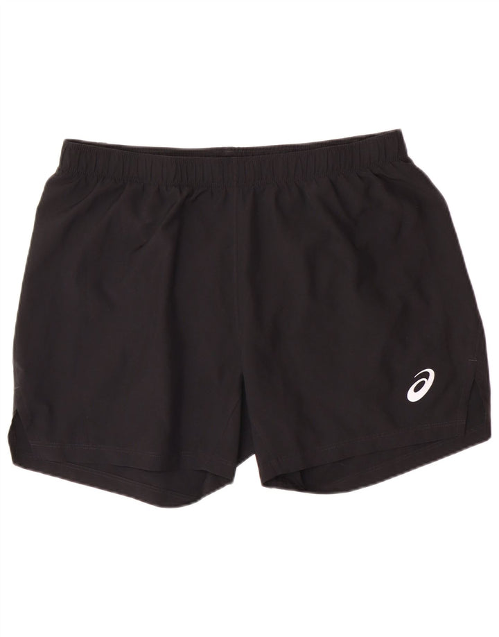 ASICS Herren-Sportshorts, groß, schwarzes Polyester