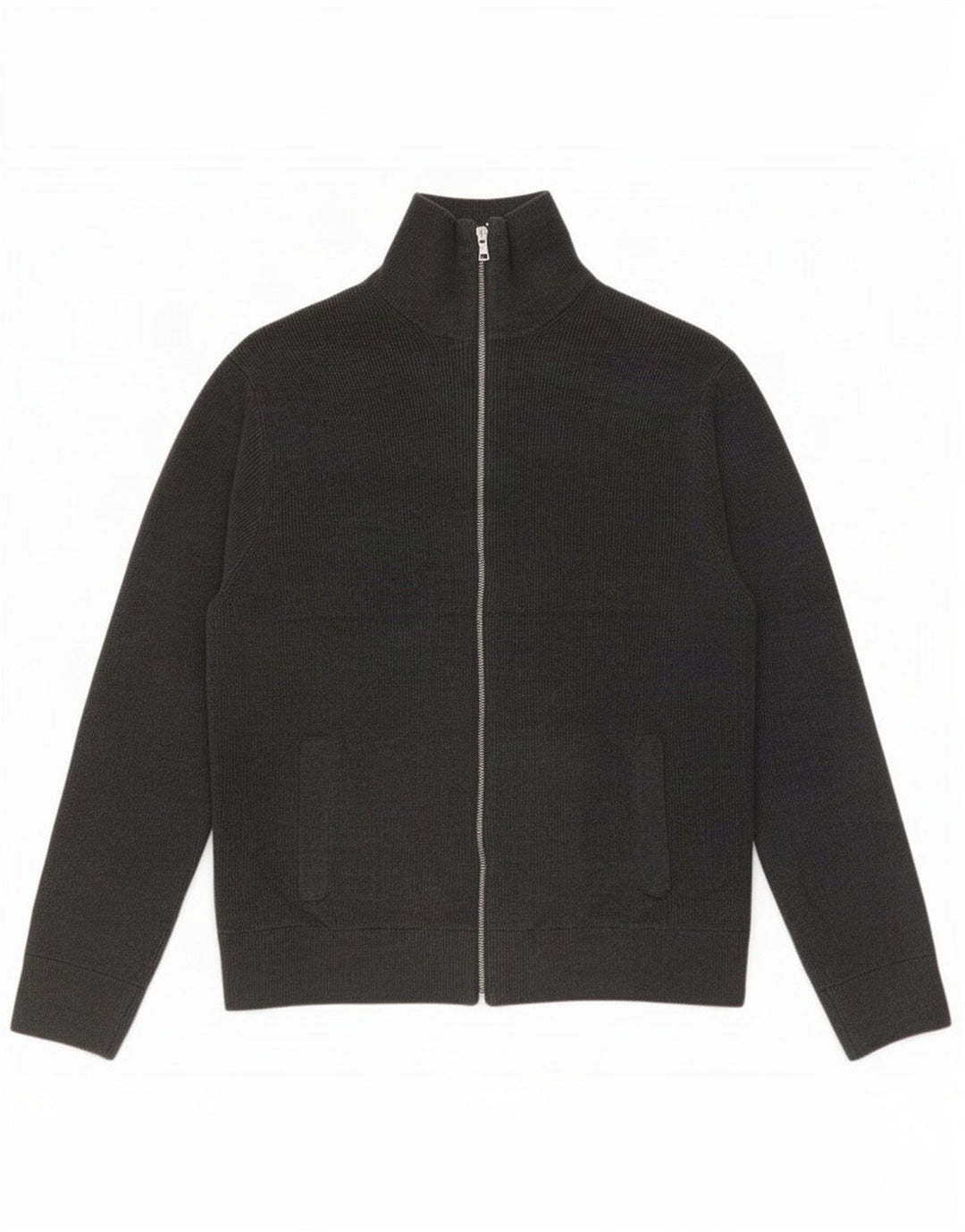 Marks & Spencer Herren-Strickjacke, groß, grau, Polyester