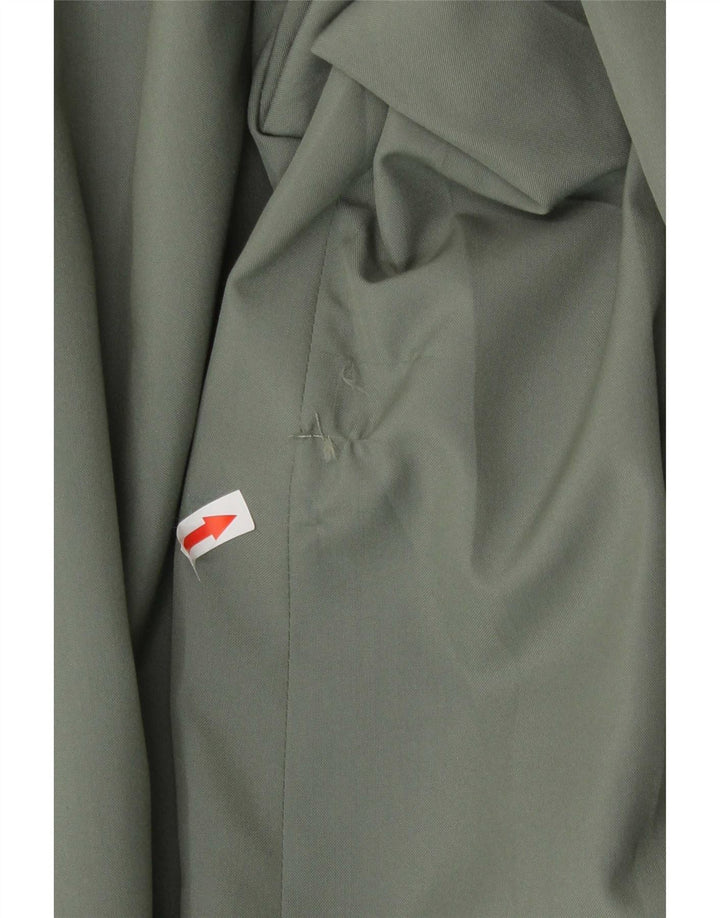 Vintage Herren 1 Knopf Blazer Jacke IT 52 XL Grünes Acetat