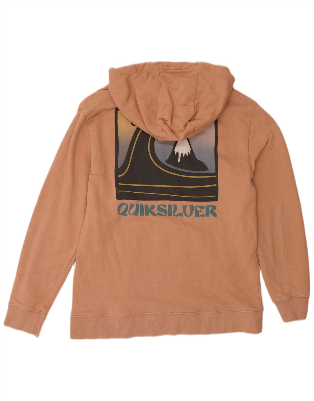 Quiksilver Herren-Kapuzenpullover mit Grafik, Größe S, Orange