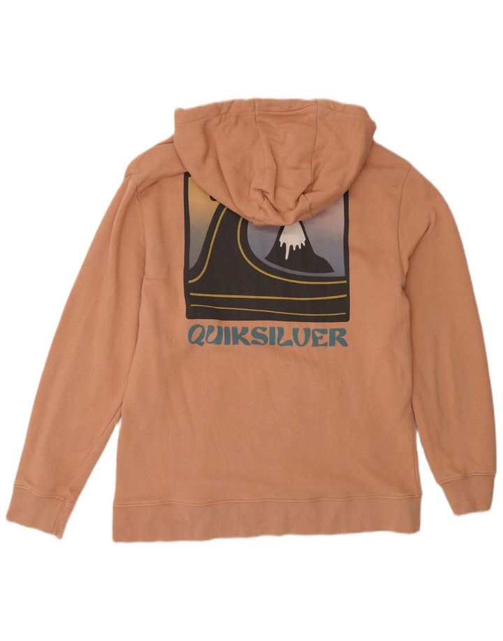 Quiksilver Herren-Kapuzenpullover mit Grafik, Größe S, Orange