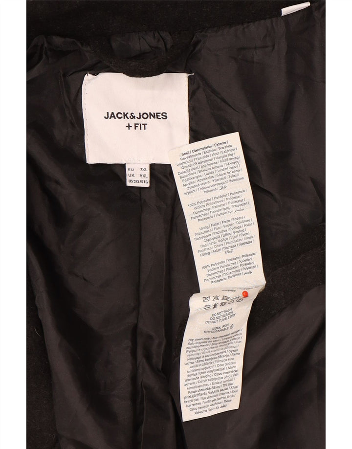 Jack & Jones Herrenmantel UK 50 5XL Schwarz Polyester