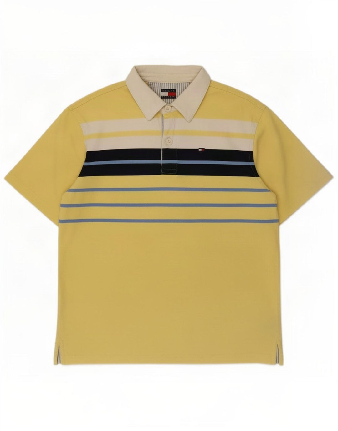 Tommy Hilfiger Herren Rugby-Poloshirt Mittelgelb gestreift