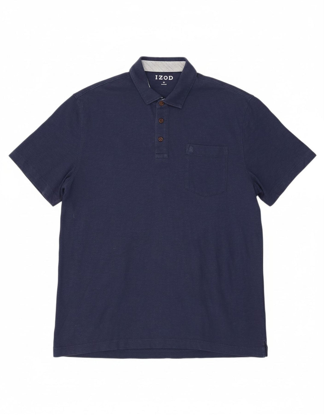 IZOD Mens Polo Shirt XL Navy Blue Cotton