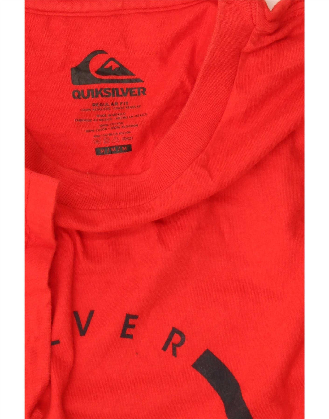 Quiksilver Herren-T-Shirt mit normaler Passform, mittelroter Baumwolle