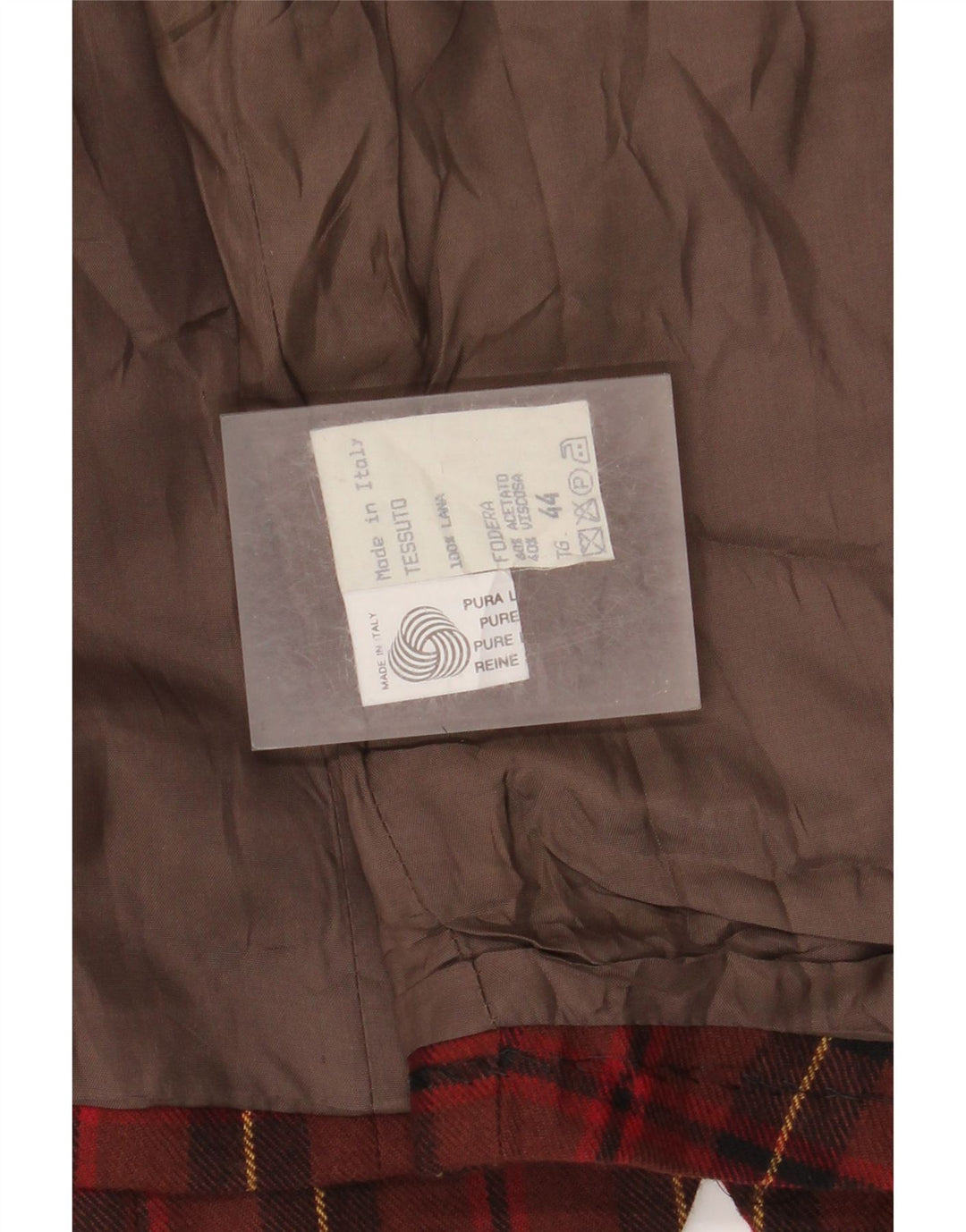 Vintage Damen 2-teiliges Set IT 42/44 Medium W26 L28 Rot karierte Wolle