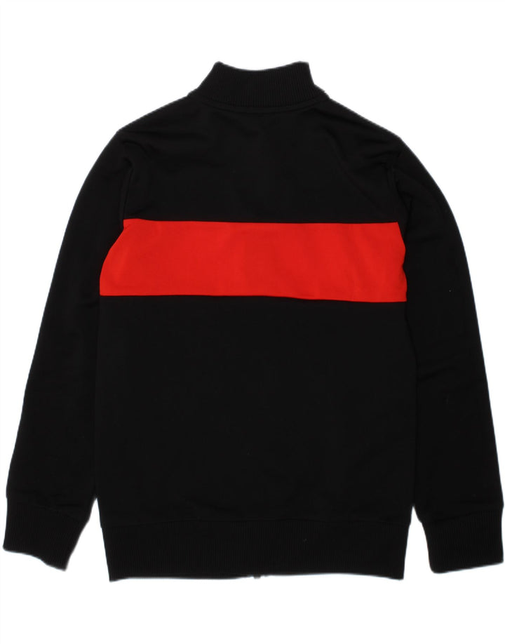 ADIDAS Boys Tracksuit Top Jacket 7-8 Years Black Colourblock Polyester Vintage Adidas and Second-Hand Adidas from Messina Hembry 