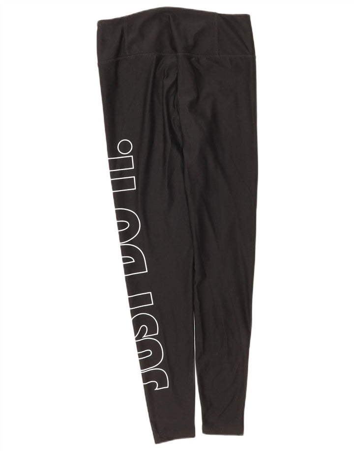 Nike Damen Dri Fit Graphic Leggings UK 8 Small Schwarz Polyester