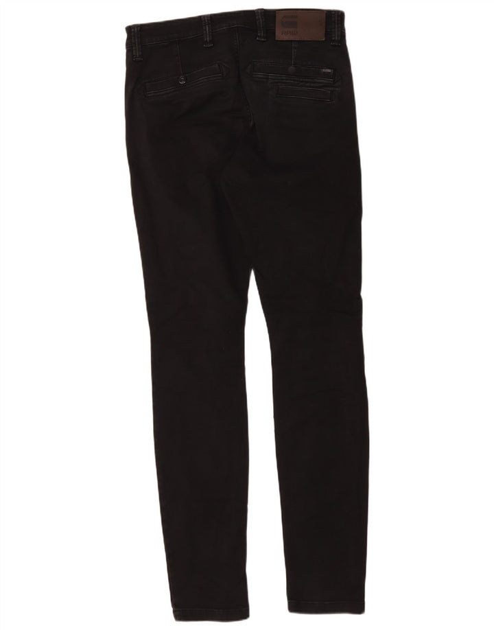 G-Star Herren Slim Jeans W32 L36 Schwarze Baumwolle