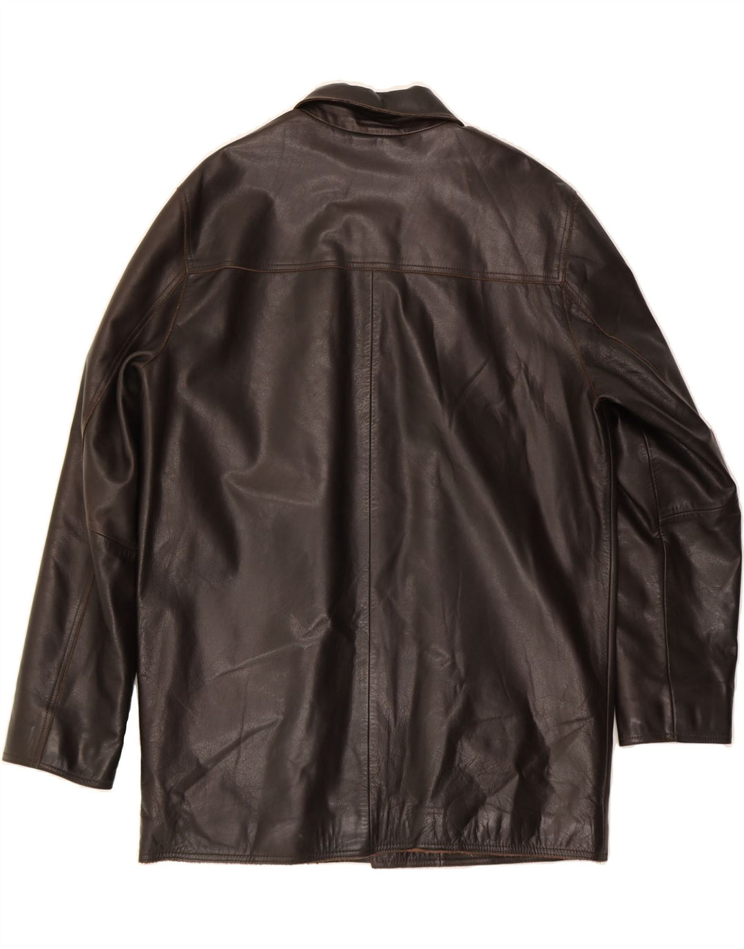 CHEVIGNON Mens Leather Coat UK 40 Large Brown Leather Vintage Chevignon and Second-Hand Chevignon from Messina Hembry 
