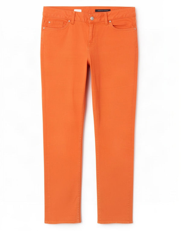 Tommy Hilfiger Damen Rome Regular Fit Slim Jeans W31 L30 Orange