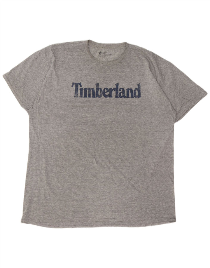 Timberland Herren Regular Fit Graphic T-Shirt Top 2XL Grau Baumwolle
