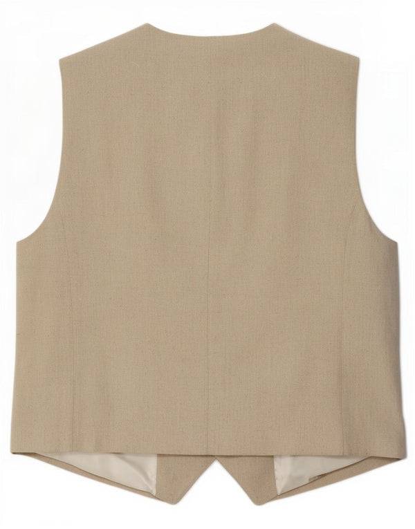 Zara Damen Weste UK 16 Large Beige