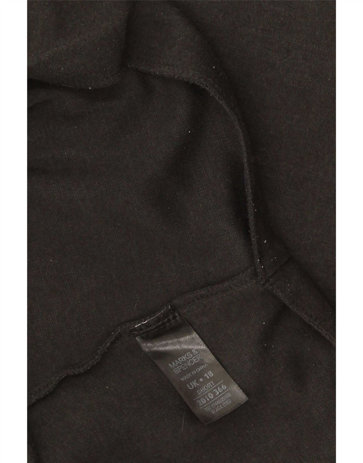 Marks & Spencer Damen Crop Leggings UK 18 XL Schwarz