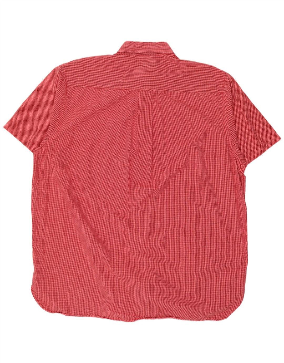 Nautica Herren-Kurzarmhemd XL, rot kariert, Baumwolle