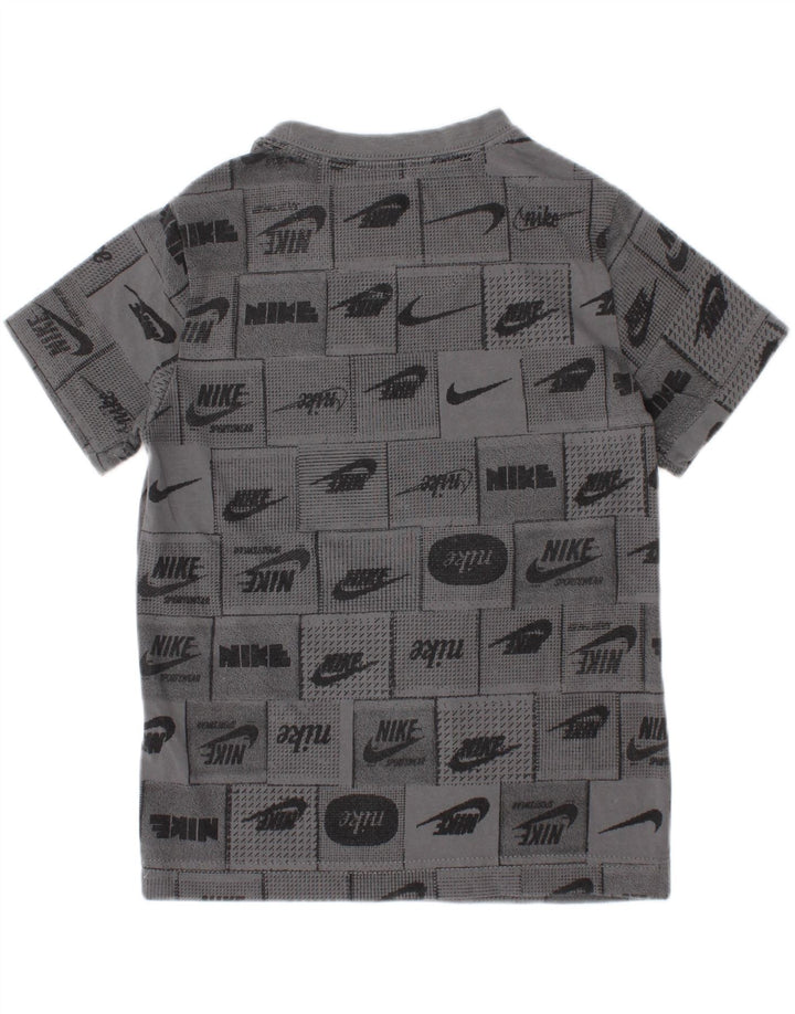 Nike Jungen T-Shirt mit Grafik, 4–5 Jahre, Größe S, Grau