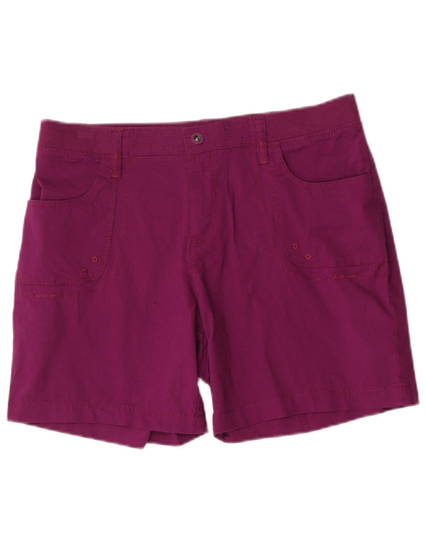 Lee Womens Casual Shorts US 12 Large W34 Lila Baumwolle