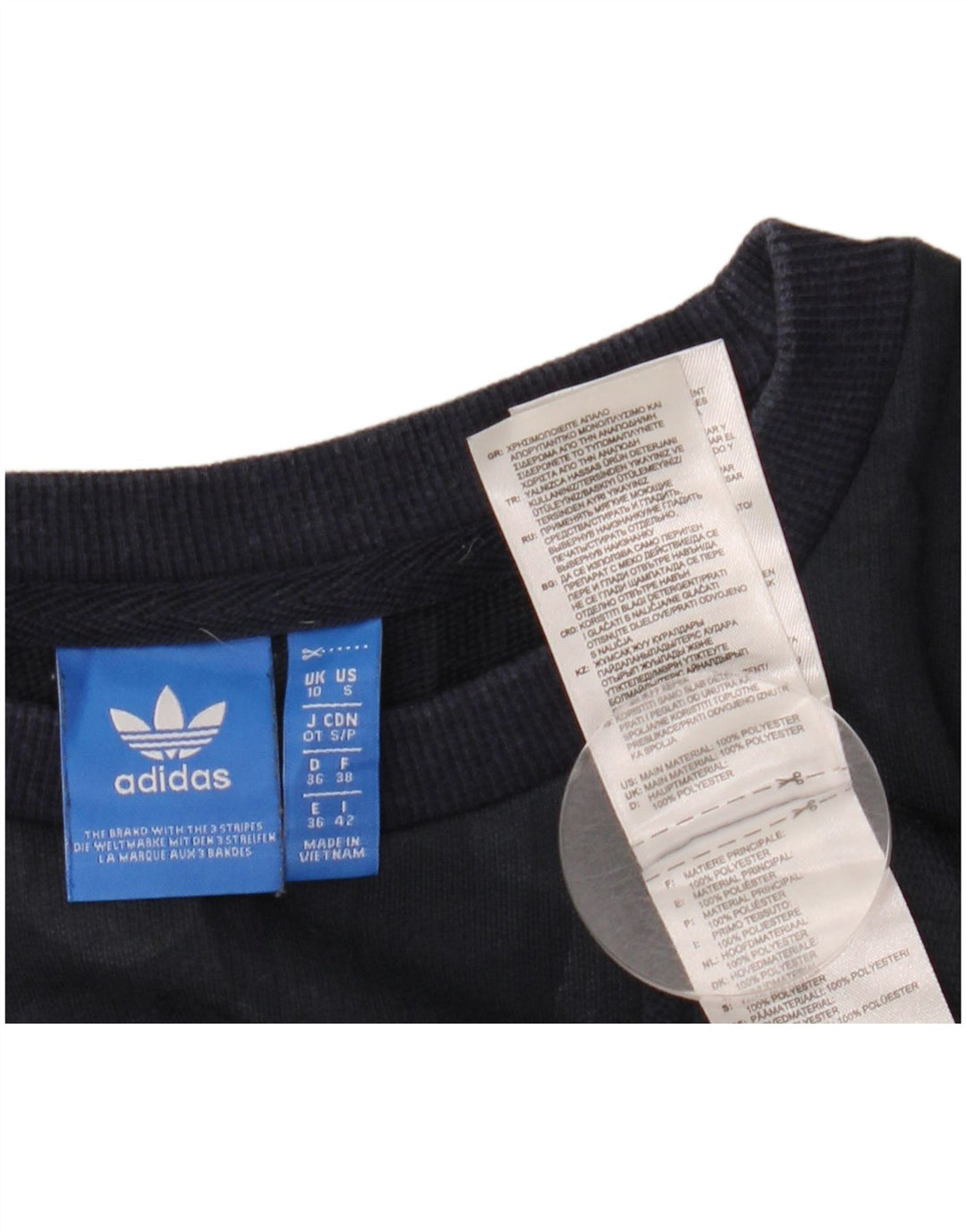 ADIDAS Damen-Sweatshirt in Übergröße, Gr. 10, Größe S, Marineblau