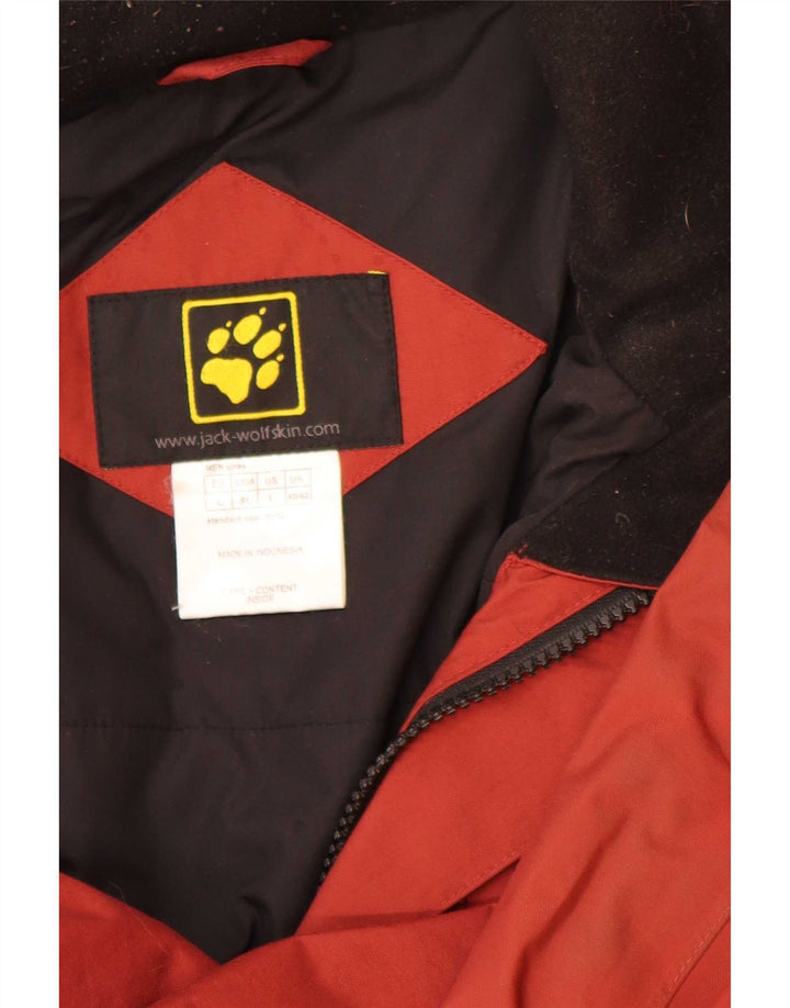 Jack Wolfskin Herren Windjacke UK 40/42 Large Red Colourblock
