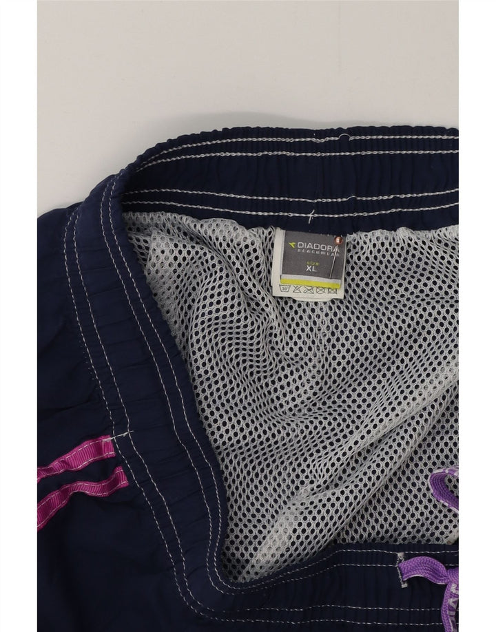 DIADORA Damen Badeshorts UK 18 XL Marineblau Polyester