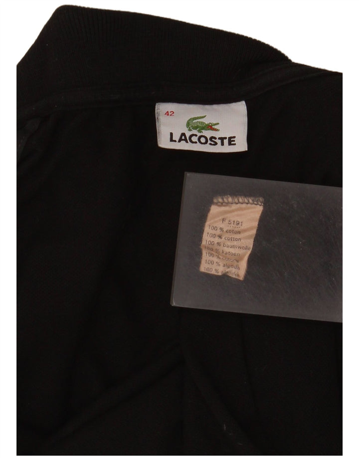 Lacoste Damen-Poloshirt, Größe 42, große schwarze Baumwolle