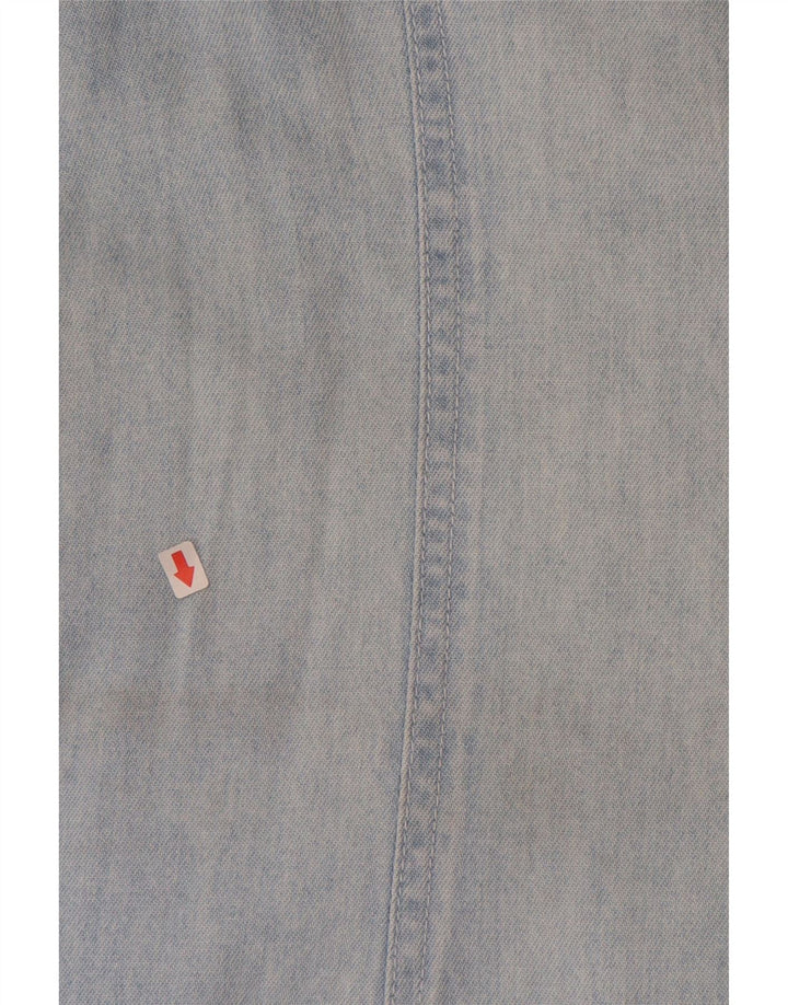 JOHN BANER Damen ärmelloses Jeanskleid IT 50 XL Blaue Baumwolle