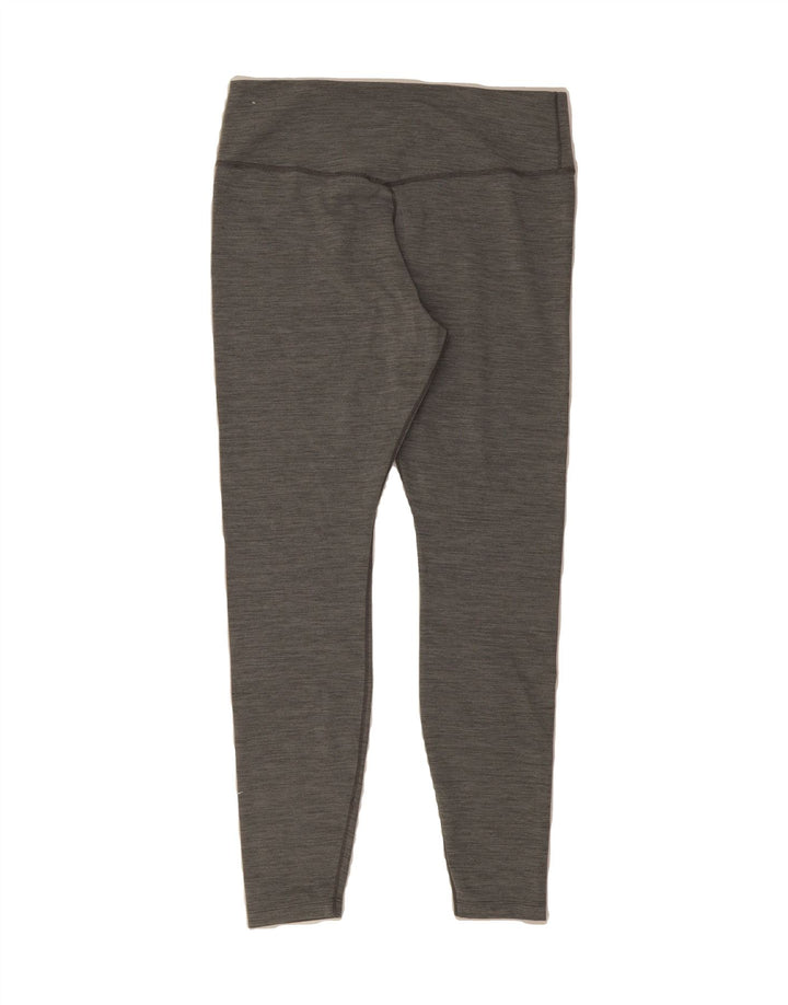NIKE Womens Dri Fit Leggings UK 16 Large Grey Polyester Vintage Nike and Second-Hand Nike from Messina Hembry 